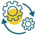 Streamlined Content Lifecycle Icon Streamlined Content Lifecycle Icon